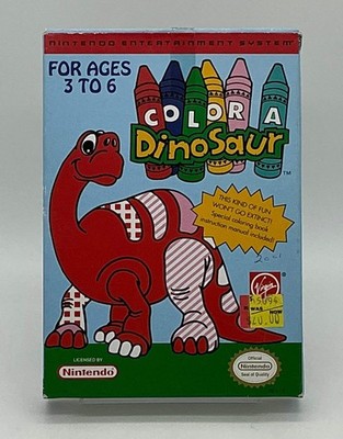 Color A Dinosaur Nintendo NES CIB Complete 52145800106| eBay