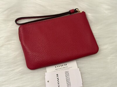 COACH CZ529 New Year 2025 Corner Zip Wristlet With Snake Graphic