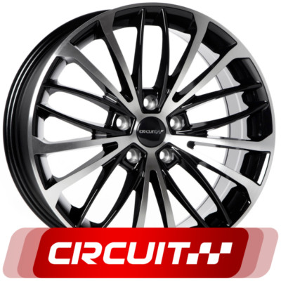 CIRCUIT PERFORMANCE CP36 18x8 5x112 +40 GLOSS BLACK/MACHINED WHEELS (SET OF 4)