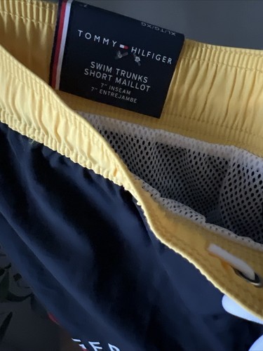NWT Tommy Hilfiger Men's Swim Trunks XL Vintage Style Swim Trunk 7" Inseam - Picture 6 of 8
