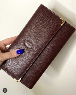 Portafoglio donna Cartier pelle marrone