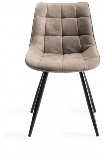 Tivoli Weathered Oak 4-6 Seater Table & 4 Seurat Tan Faux Suede Fabric Chairs - Picture 7 of 9