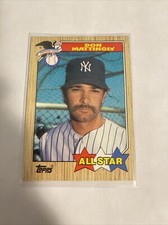 1987 Topps Don Mattingly All-Star #606 New York Yankees