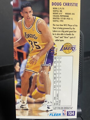 1993 Fleer NBA Jam Session Doug Christie #104 | eBay