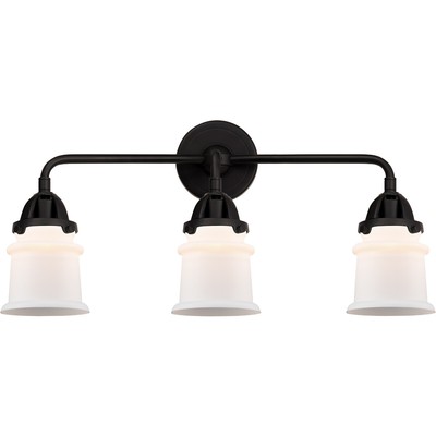 Innovations Lighting 288-3W-BK-G181S-LED Nouveau 2 Small Canton Matte Black