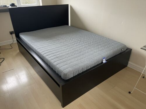 IKEA MALM Bed frame Standard Double + 2 Two Drawers and Mattress