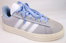 NEW Adidas Grand Court Alpha Women's Casual Walk Sneakers Size 6.0 Blue Suede