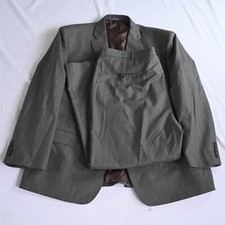 John Bartlett 50R 46x30 Brown Stripe Classic Fit Mens Jacket Pants Suit