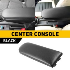 Black Pu Leather Center Console Armrest Cover Lid For Vw Beetle Golf Jetta Passa