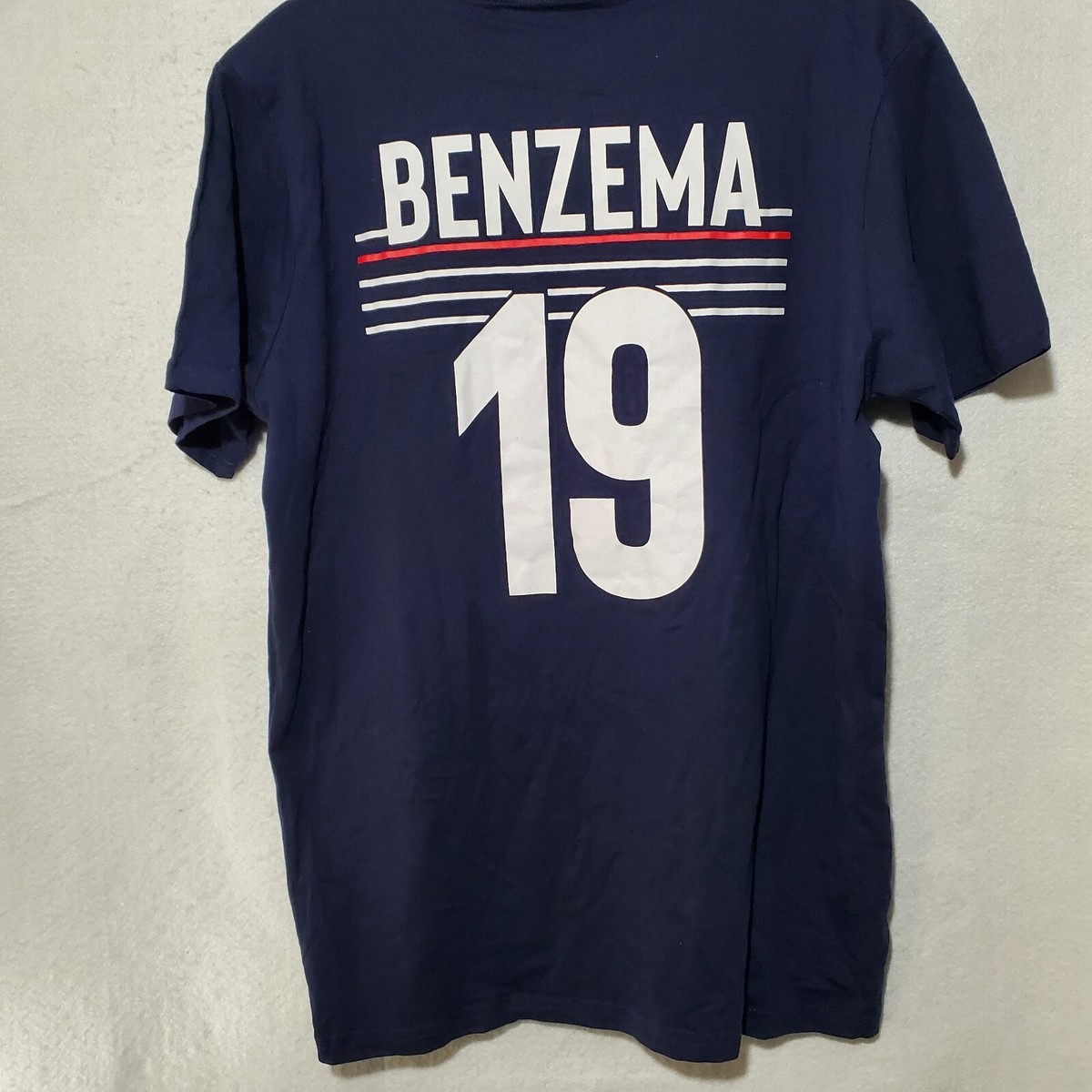 フランス代表 BENZEMA 19番 シャツ Lサイズ Benzema Shirt Jersey France FFF #19 Men Large Short Sleeve