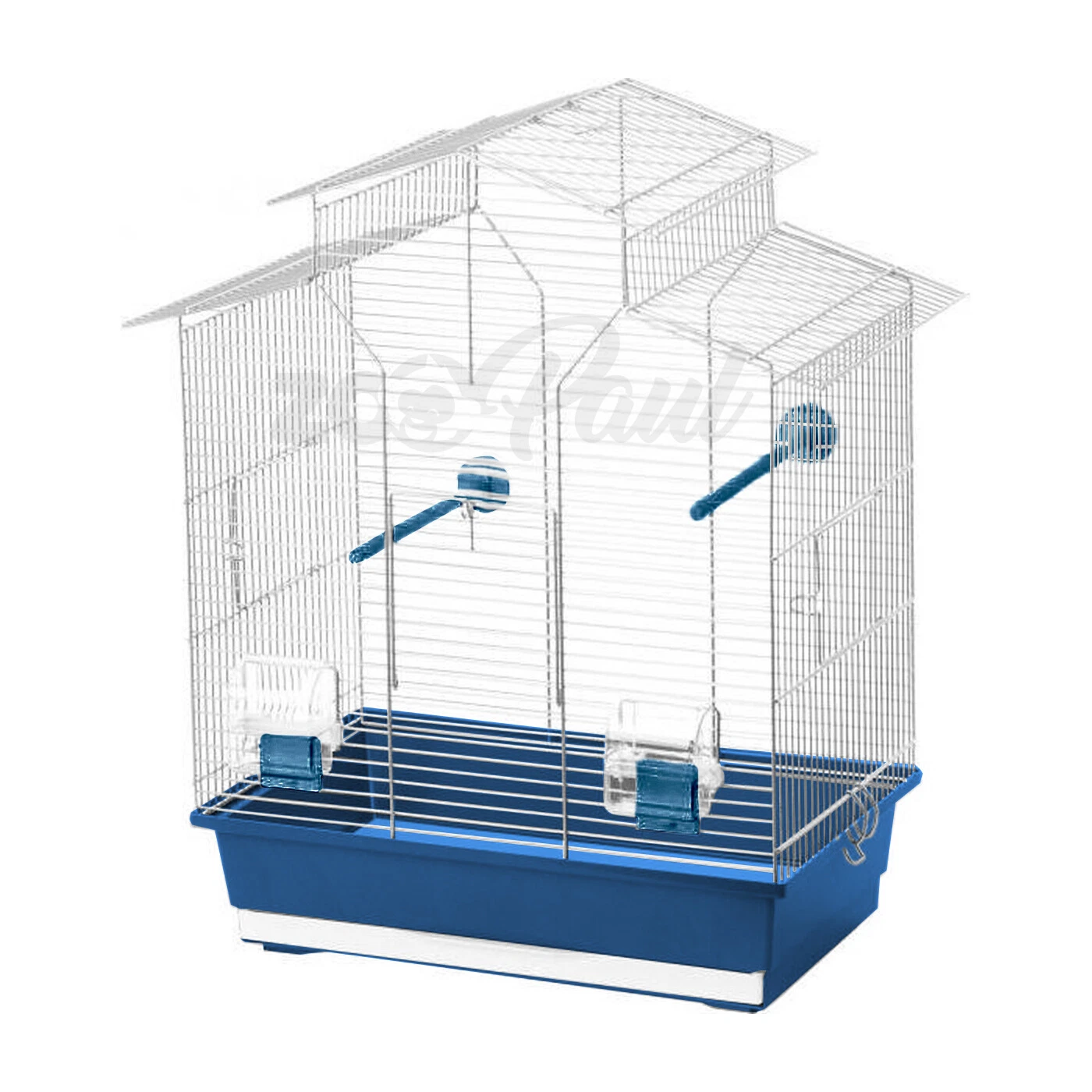 Bird Cage 60cm Blue Budgie Vogelbauer Canaries Cage Budgerigar Cage