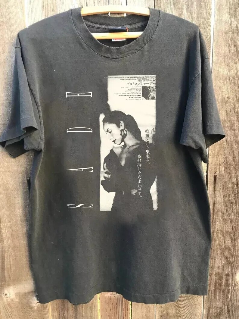 Sade Adu Graphic Shirt, Sade Album Music Charcoal Unisex Tshirt