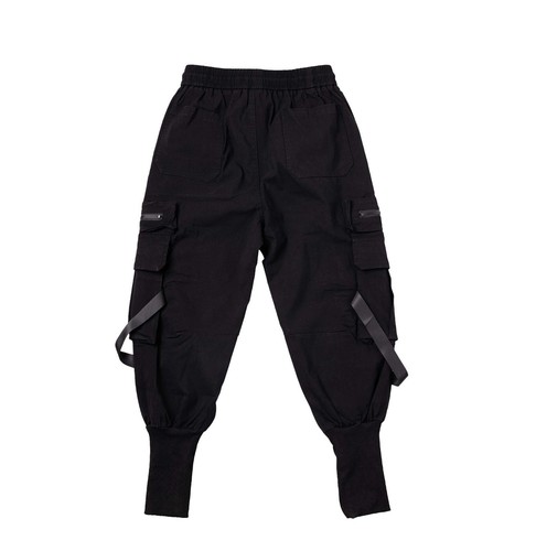 Pantalones Niepce Unisex X-45 Negros Hip Hop Moda Ropa de Calle Carga Ropa Técnica Joggers - Imagen 5 de 8