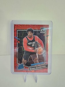 2023 - 2024 Donruss Optic Scoot Henderson Rated Rookie Red Velocity /299