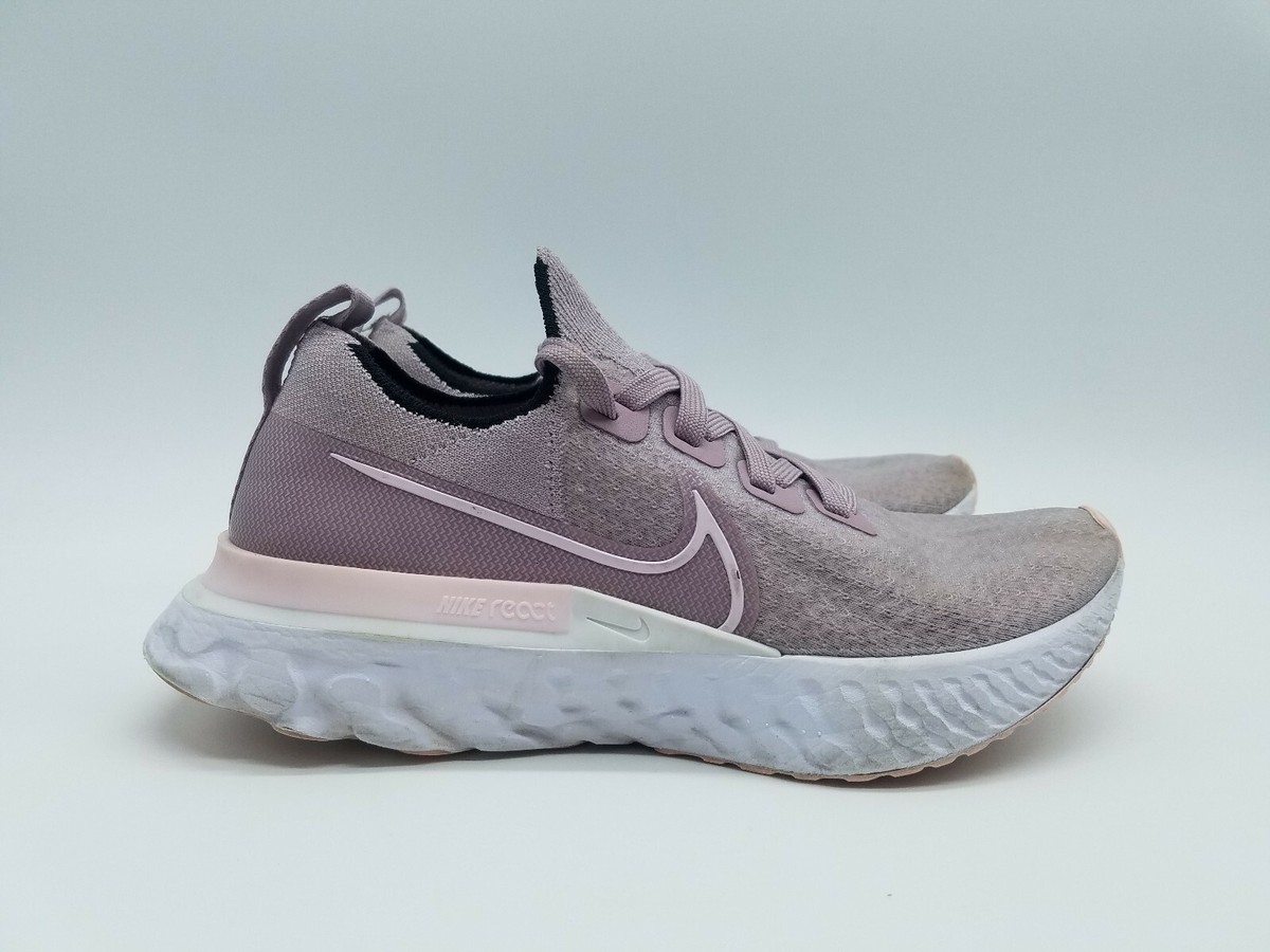 Nike React Infinity Run Flyknit Women's Size 7 Running Shoes Plum Fog | eBay
