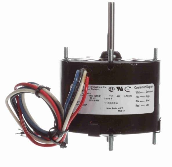 FASCO, D1134, Motor, 1/50-1/65-1/80 HP, 120V, CW