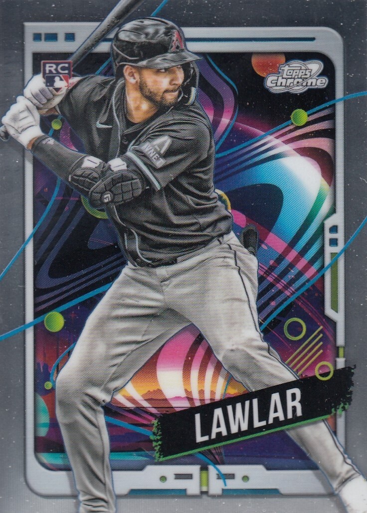 JORDAN LAWLAR TOPPS COSMIC CHROME ROOKIE CARD RC DIAMONDBACKS #105 2024 24