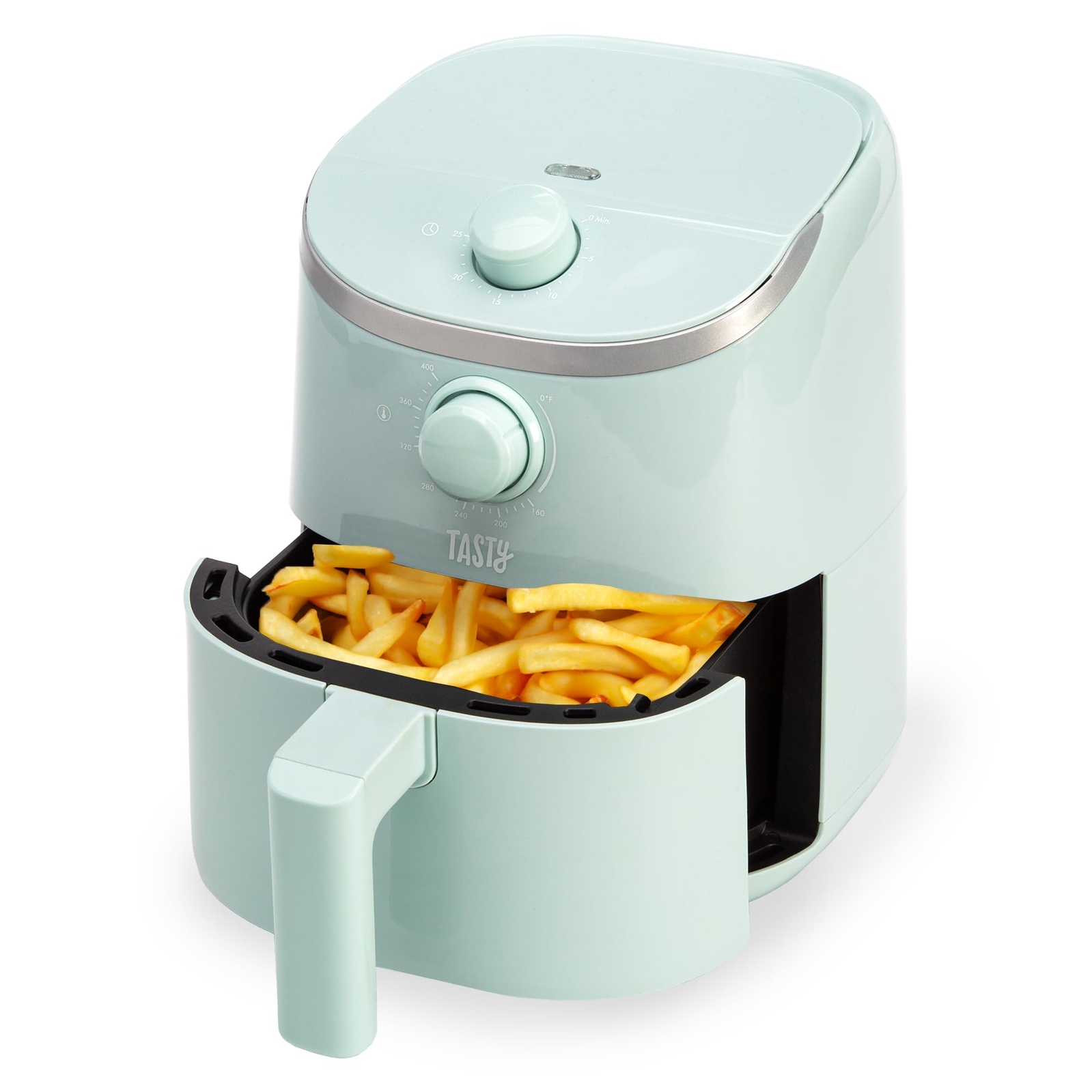Compact Personal Air Fryer for Healthier Meals with Adjustable Temp Up to 400F