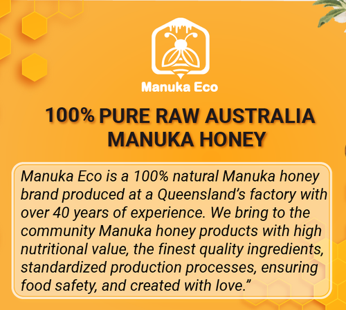 MANUKAECO - 100% RAW AUSTRALIAN MANUKA HONEY MGO 550+ 500g X 12 jars wholesale - Picture 3 of 8