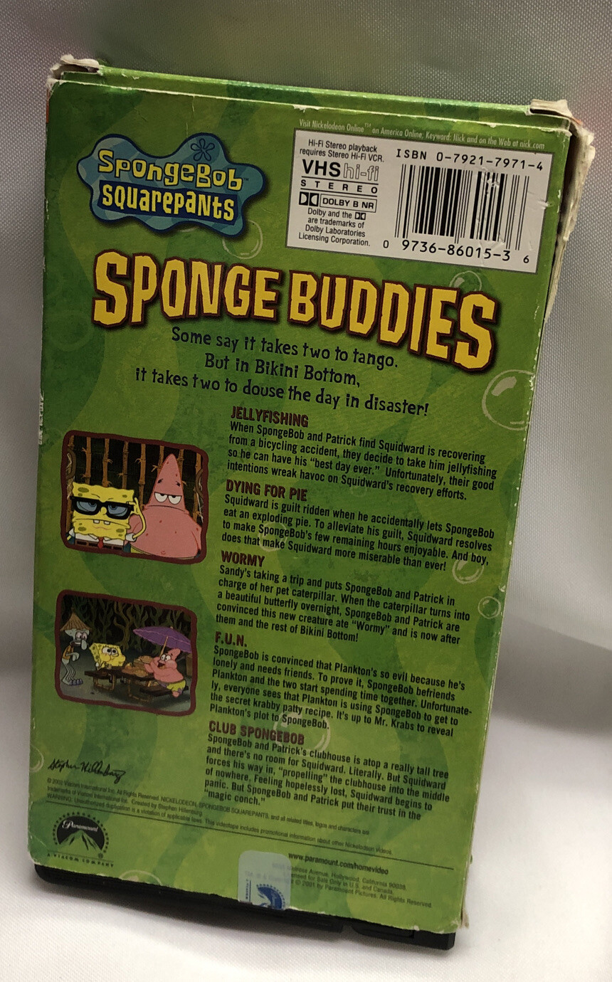 Spongebob Squarepants Sponge Buddies (VHS, 2002) Cartoon 97368601536