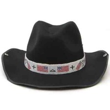 Western Seed Beaded Hat Band Fit Cowboy Hatband South West Multi Color Hat Band