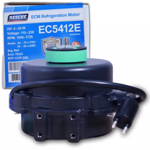 Nidec EC5412E Rescue ECM Refrigeration Motor 4-25W 115-230V 1550-1725 RPM -2 Pin