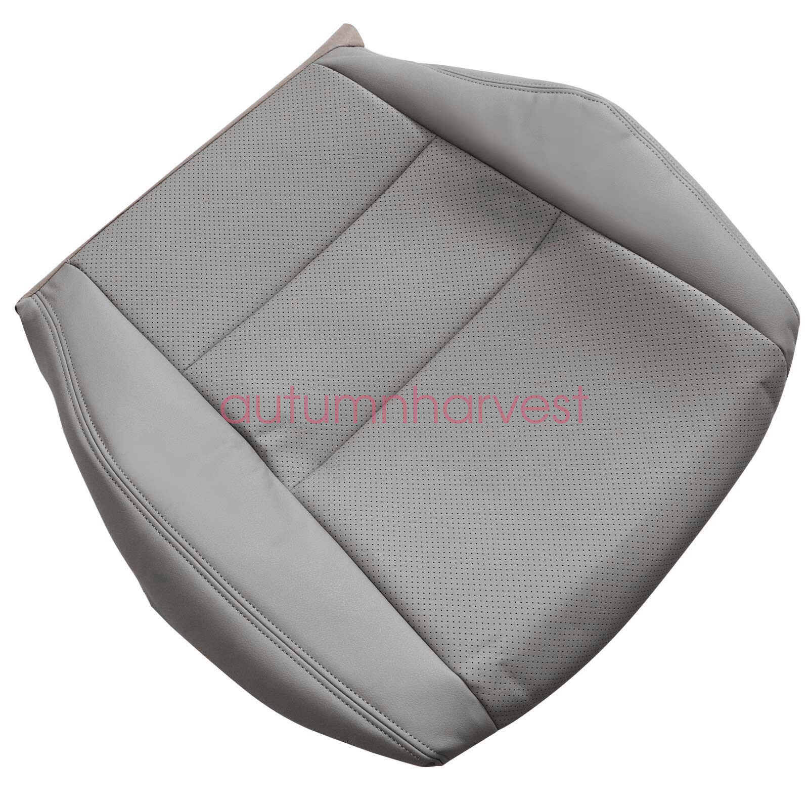 For Acura RDX 2007-2012 Perforated Leather Seat Cover Both Side Bottom GRAY