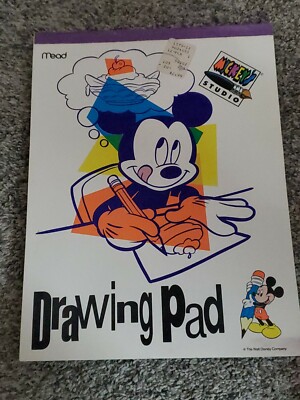 Mead Mickeys Studio Drawing Pad 9×12'' Free US Shipping