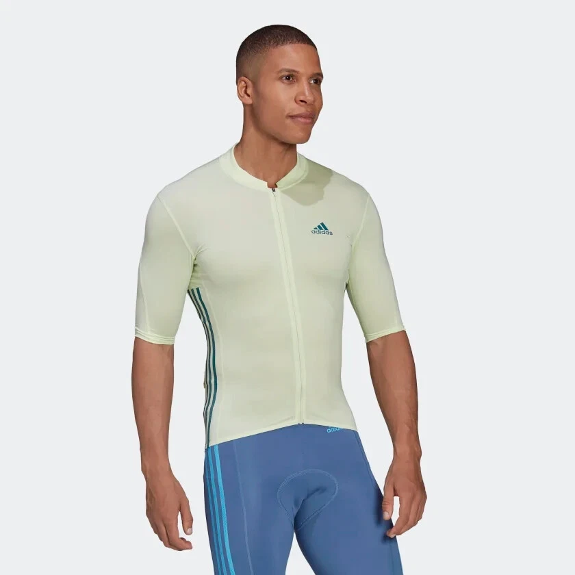 Framework Piping gå på arbejde New adidas THE SHORT SLEEVE CYCLING JERSEY H62208 Almost Lime/Legacy Teal  sz 2XL | eBay