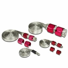 Universal Radiator Hose Sleeving Stainless Steel Braided Dress-up Hose Cover Kit Universal Radiator Hose Sleeving Stainless Steel Braided Dress-up Hose Cover Kit