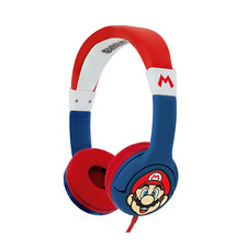 Image of Super Mario Mario Headphones With Child Friendly Volume for Ages 3-7 Years NEW