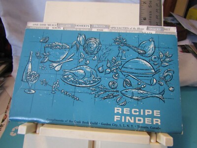 Recipe Finder Paperback Cook Book Guild Recipe Organizer unused 1970s? add yours