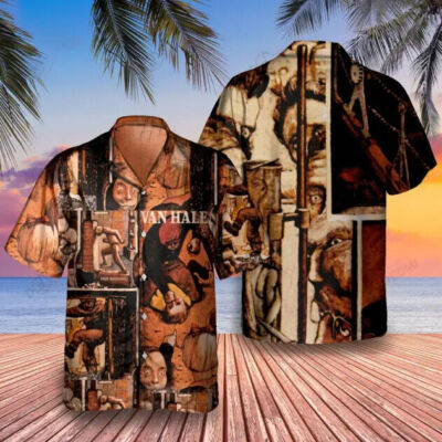 #ad Van Halen Hawaiian Shirt summer 3d Aloha art shirt mom gift tvn 29 $19.99