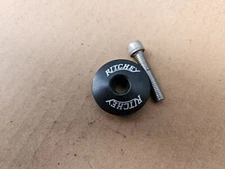 Vintage 2000s Ritchey Threadless Headset Top Cap 1-1/8" Black + 5mm Bolt