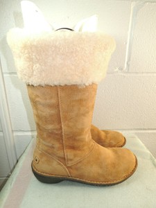ugg australia shearling lined suede moto boots