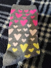 Pair Of Girl Crew Socks Hearts