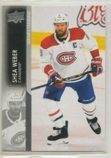 SHEA WEBER ~ 2021-22 Upper Deck FRENCH VARIATION #100 ~ Montreal Canadiens ~ SP