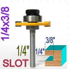 1 pc 1/4" Shank 1/4" Kerf and 3/8" Width Slotting Router Bit S