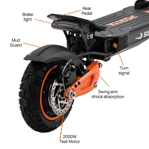 2000W Electric Scooter 70KM/H 60KM Foldable Portable Adult Off Road E-Bike - Picture 7 of 23