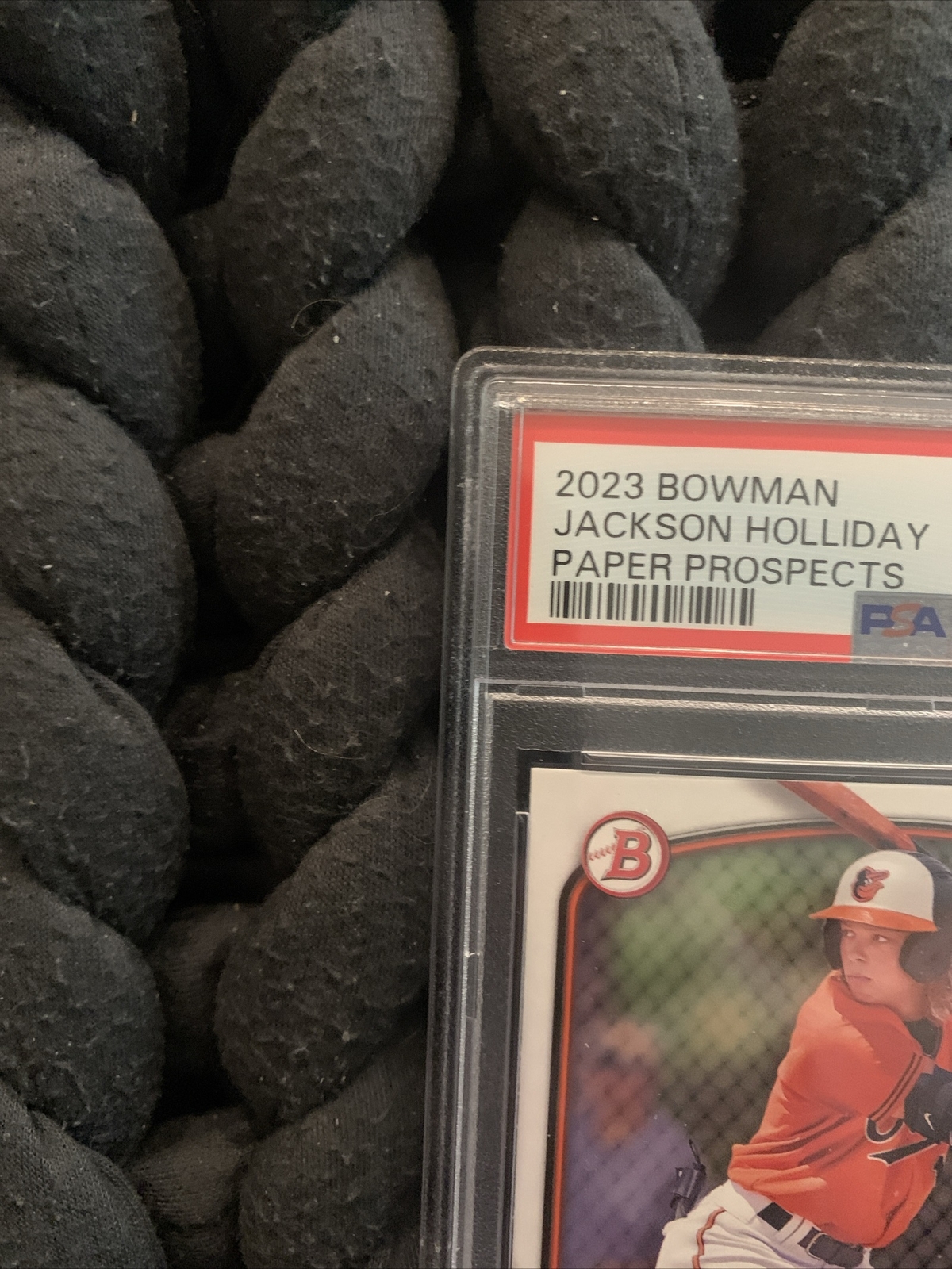 Jackson Holliday 2023 Bowman Paper PSA 10 Gem Mint Orioles MLB #1 Prospect #BP20 view 3