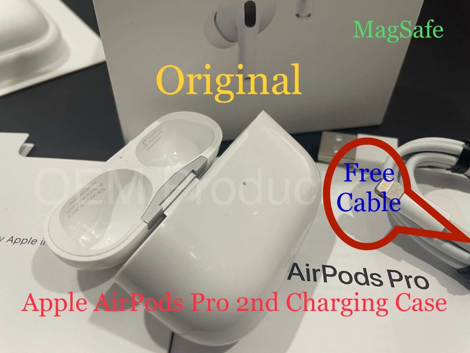Genuine Authentic Replacement Apple Airpods Pro A2700 2nd Gen 