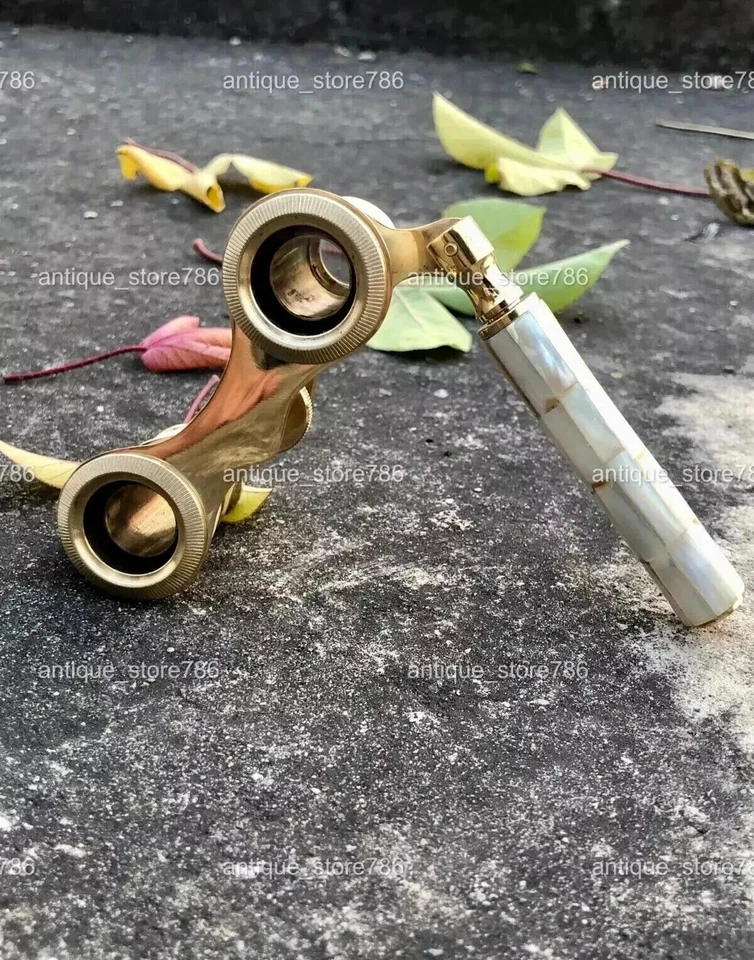 Maritime solid brass Finish folding Antique New Designer Binoculars functional - Image 2 of 4