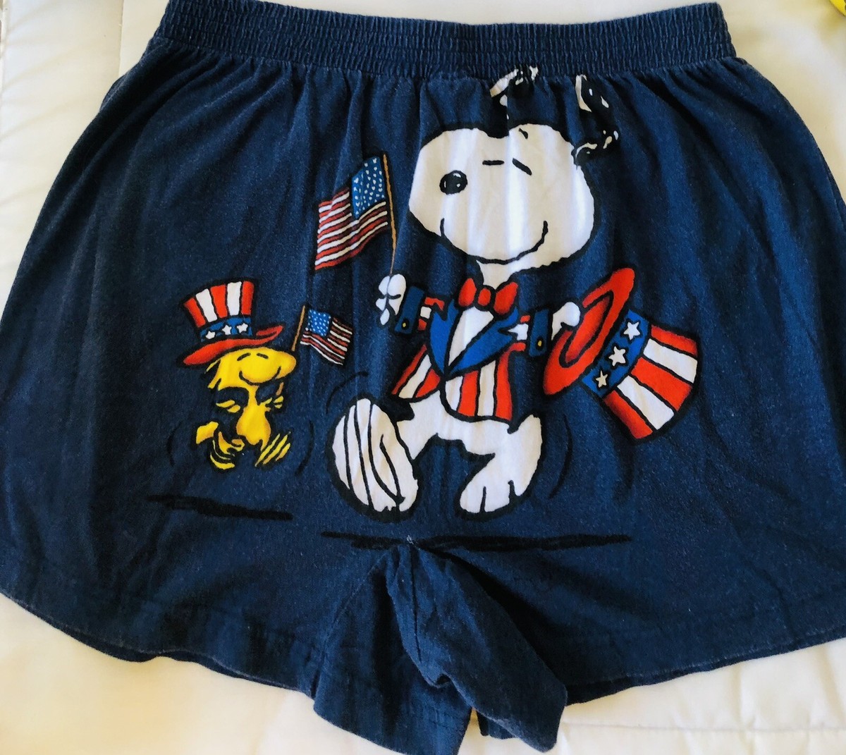 Snoopy Valentines Boxer Shorts Peanuts SNOOPY Women's Sz M Pajama