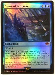 MTG Storm of Saruman *FOIL* The Lord of the Rings 72 NM