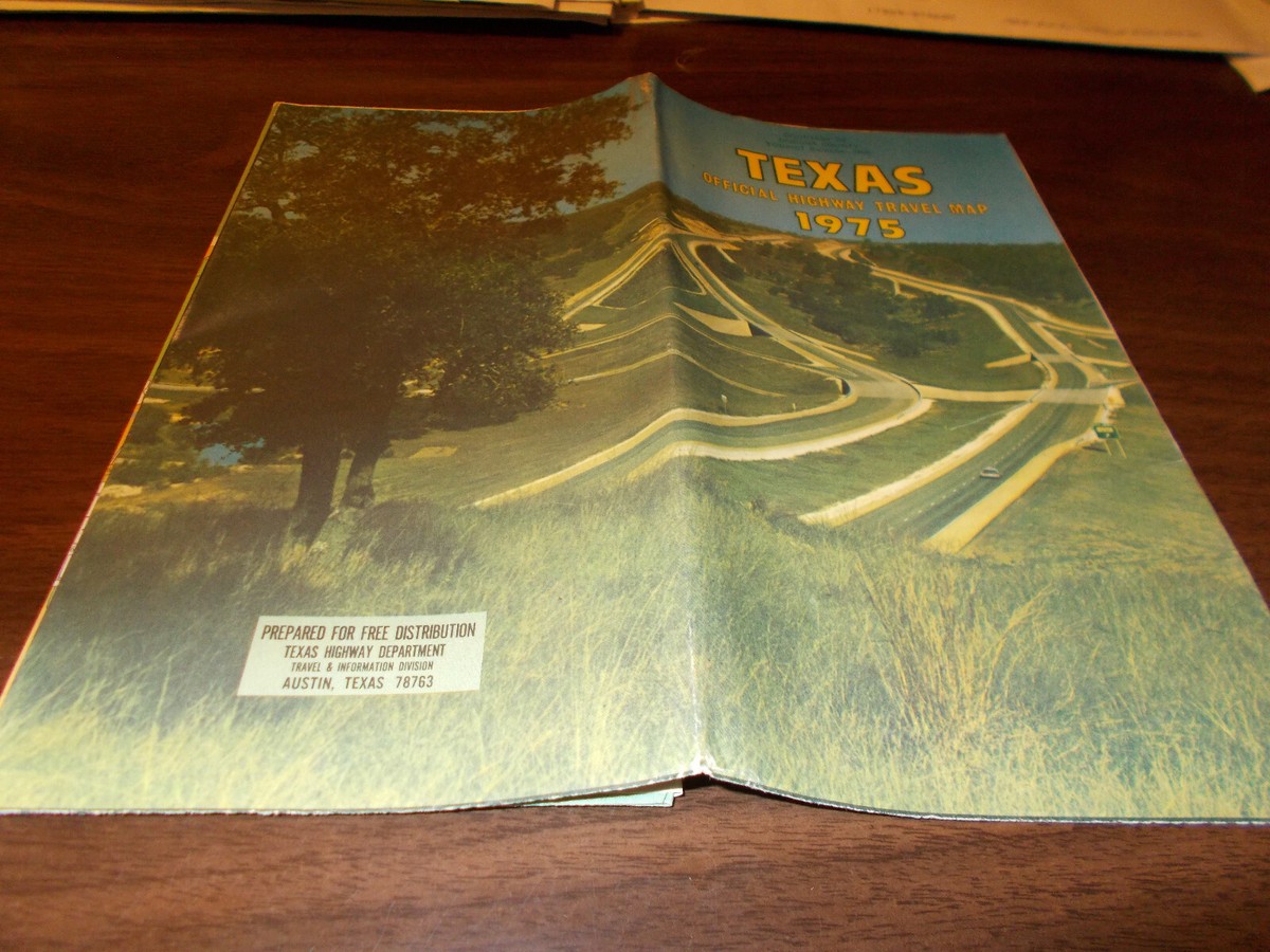 1975 Texas State-issued Vintage Road Map | eBay