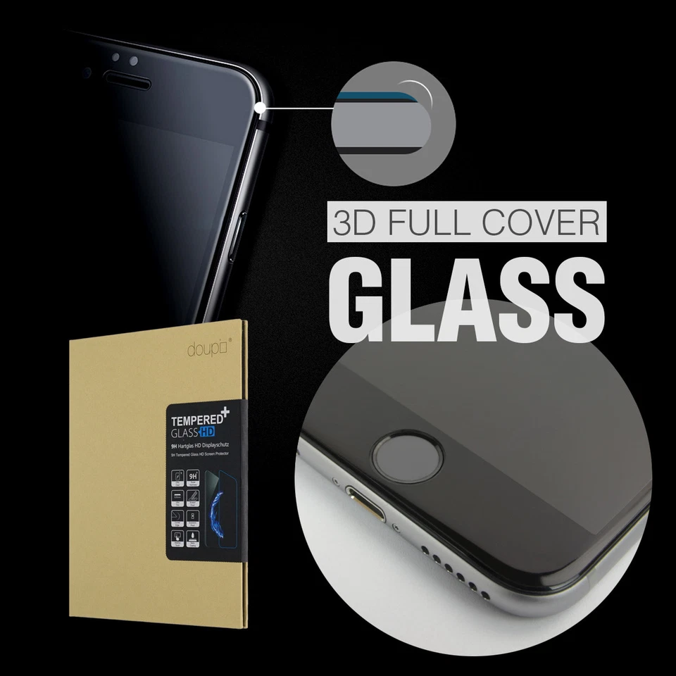 9H Vidrio Templado Huawei P8 Lite 2017 Película 3D Protector Pantalla Cubierta Completa Dorado Foto 3 de 4