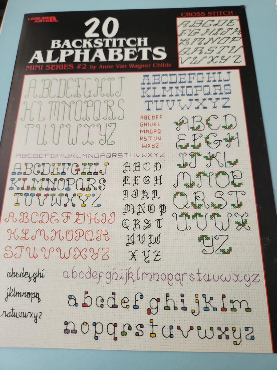 Cross Stitch Font Backstitch Small Backstitch Alphabet Patterns