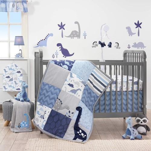 Stylish Roar Dinosaur Crib Bedding Set with Fitted Sheet & Dust Ruffle, 44x35 - Picture 7 of 7