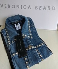 VERONICA BEARD Dickey Women Blue Jean Denim w/Rhinestones SLATE Dawn NWT