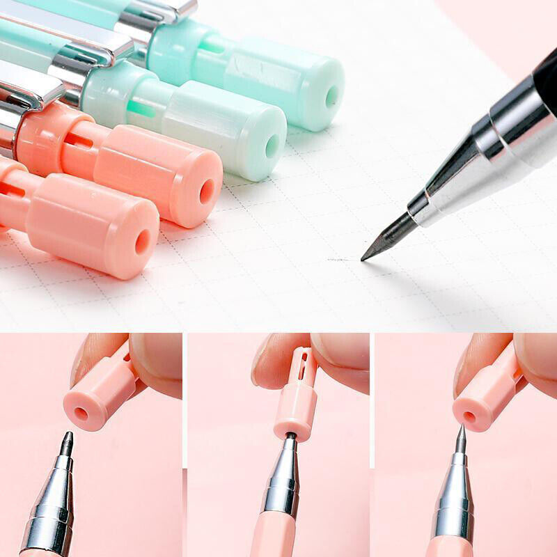 1pc Mechanical Pencil 2.0 mm Lead Refill Automatic Pencil for Exams